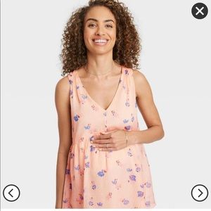 The Nines by Hatch Floral Chiffon Maternity Top